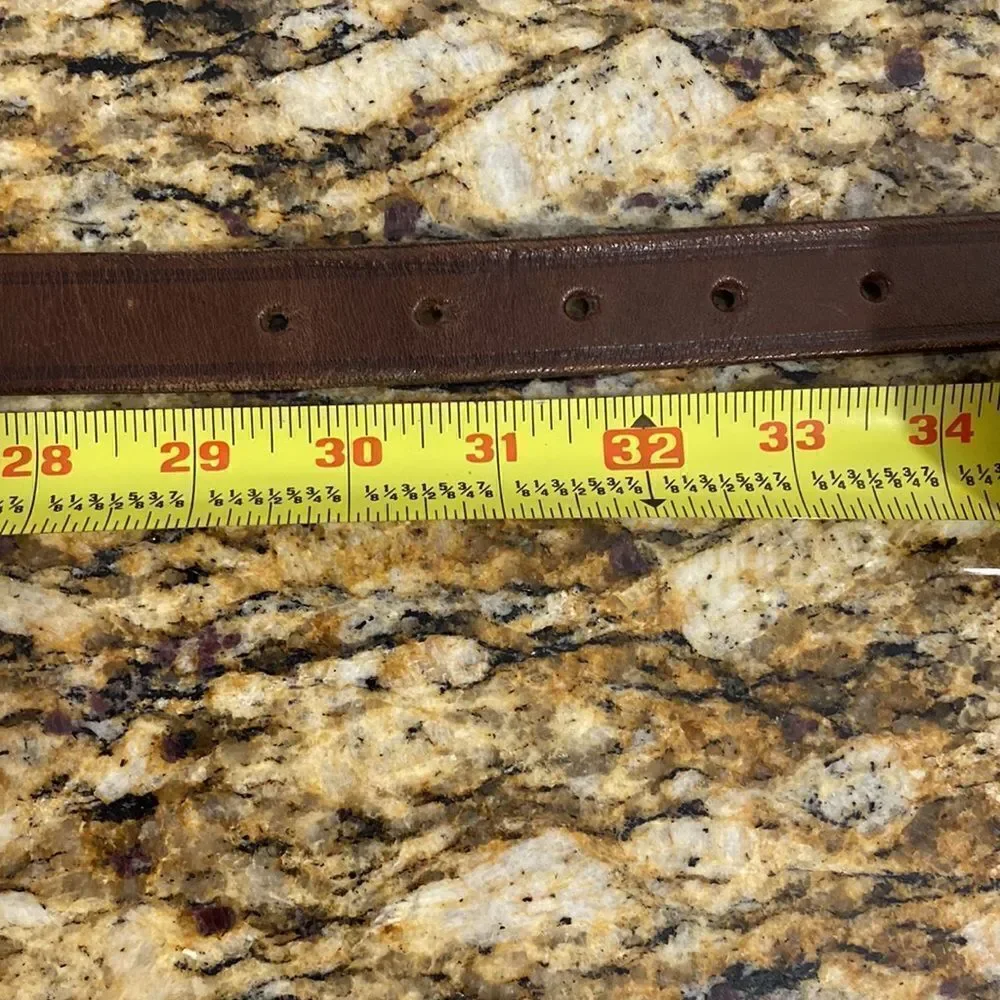 Guess brown genuine leather belt, size L.